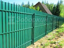 Каркас для забора из профнастила