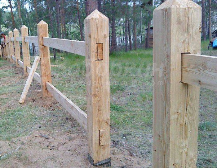 Расстояние между столбами забора