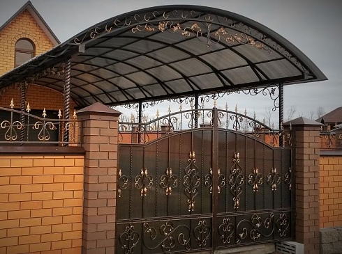кованый навес
